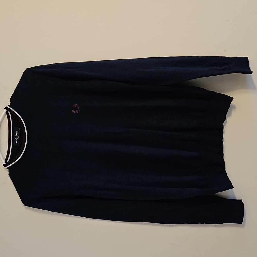 Fred Perry Navy Crewneck Sweater